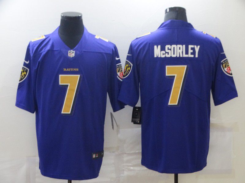 Men Baltimore Ravens #7 Mcsorley Purple Nike Limited Vapor Untouchable NFL Jerseys->new york giants->NFL Jersey